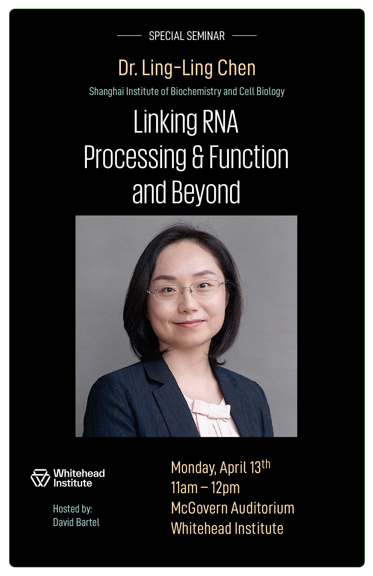 Special Seminar: Dr. Ling-Ling Chen